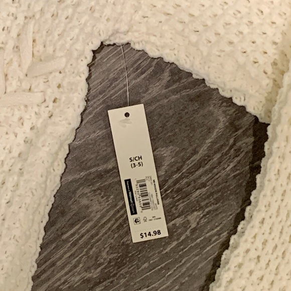 No Boundaries Juniors' Hoodie Pullover Winter White Size SMALL (3-5) NWT - Picture 4 of 6